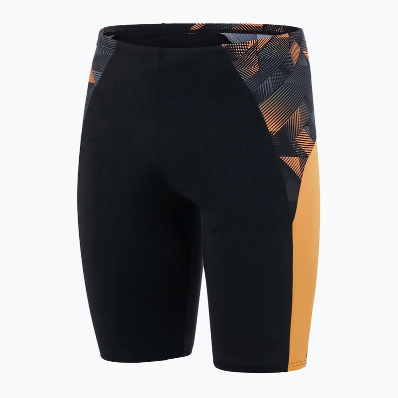 Badehose Jammer Herren Speedo ECO Endurance+ Splice schwarz-orange 68-13444 5