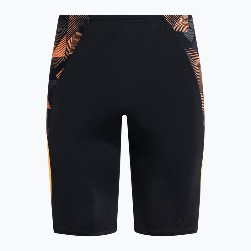 Badehose Jammer Herren Speedo ECO Endurance+ Splice schwarz-orange 68-13444