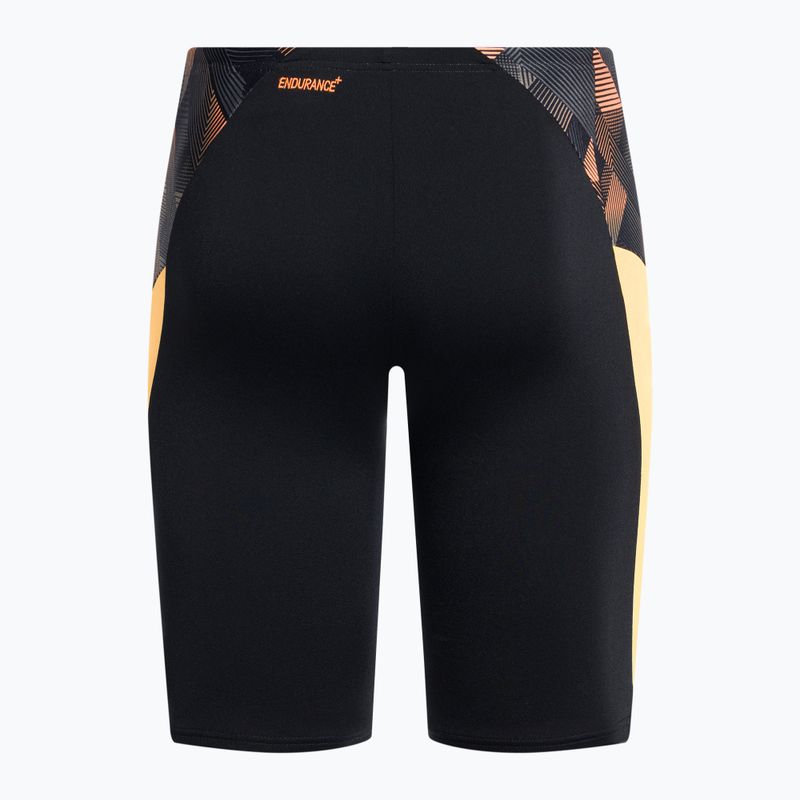 Badehose Jammer Herren Speedo ECO Endurance+ Splice schwarz-orange 68-13444 2