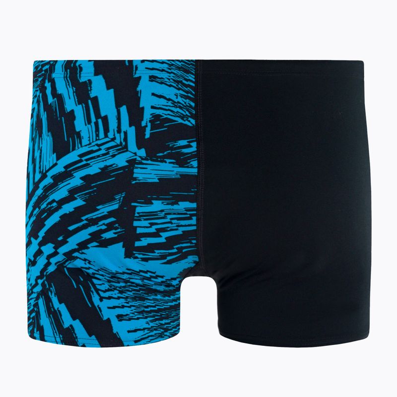 Badehose boxer Herren Speedo Allover V-Cut Aqushort D812 schwarz 68-9734D812 2