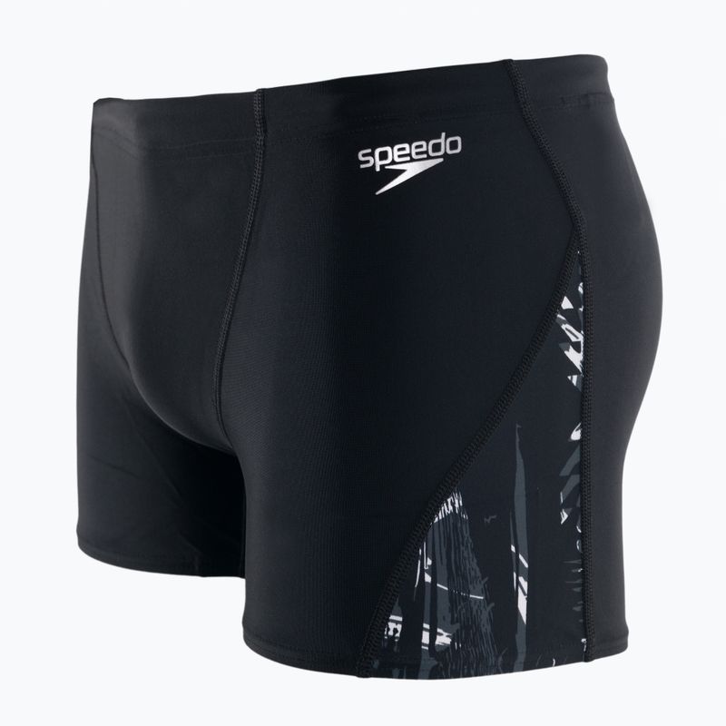 Badehose boxer Herren Speedo Allover V-Cut Aquashort H223 schwarz-weiß 68-11366H223 3