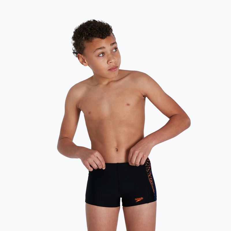Badehose boxer Kinder Speedo Plastisol Placement Aquashort schwarz 68-953 5