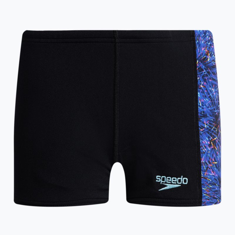 Badehose boxer Kinder Speedo Digital Allover Panel Aquashort schwarz 68-953