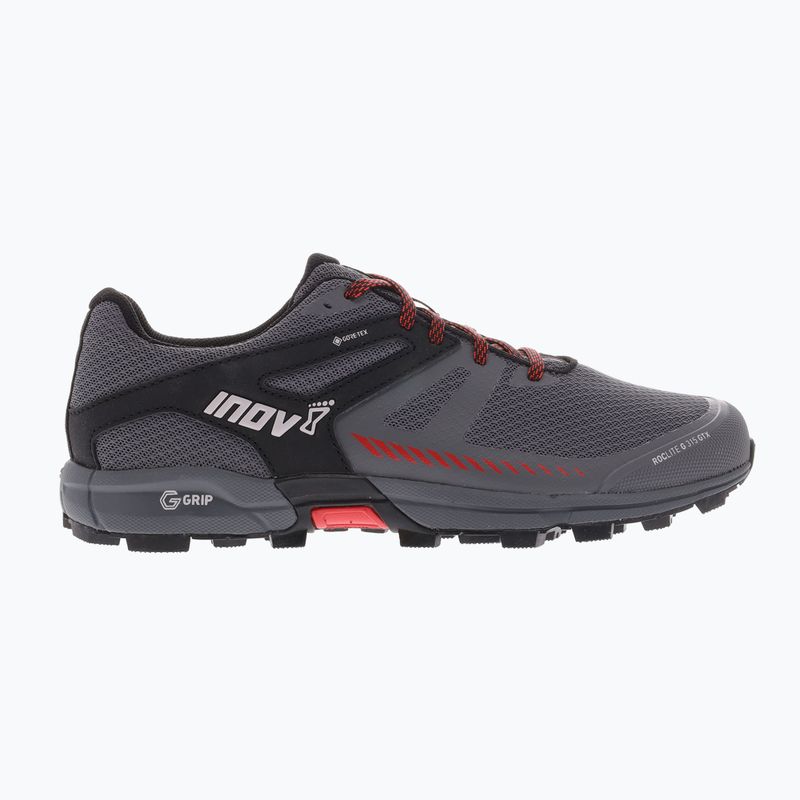 Herren Laufschuhe Inov-8 Roclite G 315 GTX V2 grau/schwarz/rot 12