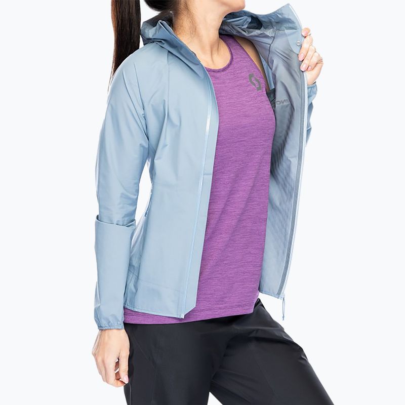 Damen Laufjacke Inov-8 Stormshell FZ V2 blau grau 6