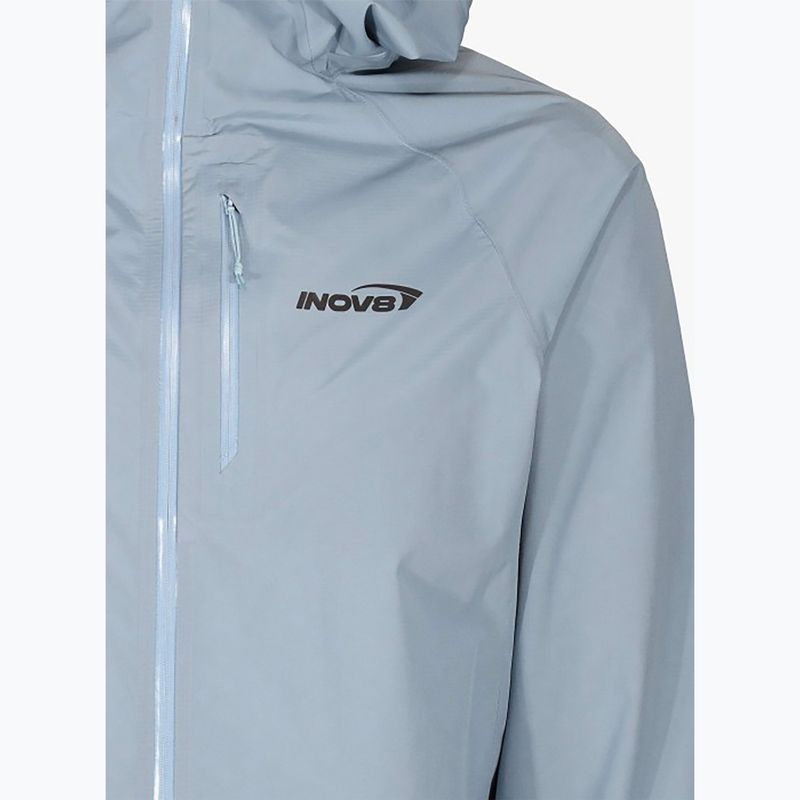 Herren Laufjacke Inov-8 Stormshell FZ V2 blau grau 5