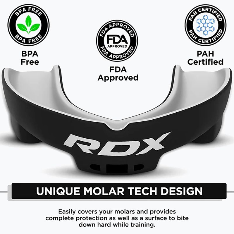 Kinder-Mundschutz RDX Mouth Junior black/white 3