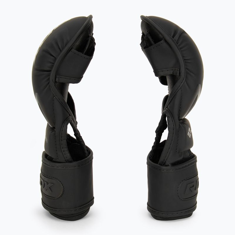 RDX T15 Noir Hybrid mattschwarze Grappling-Handschuhe 4