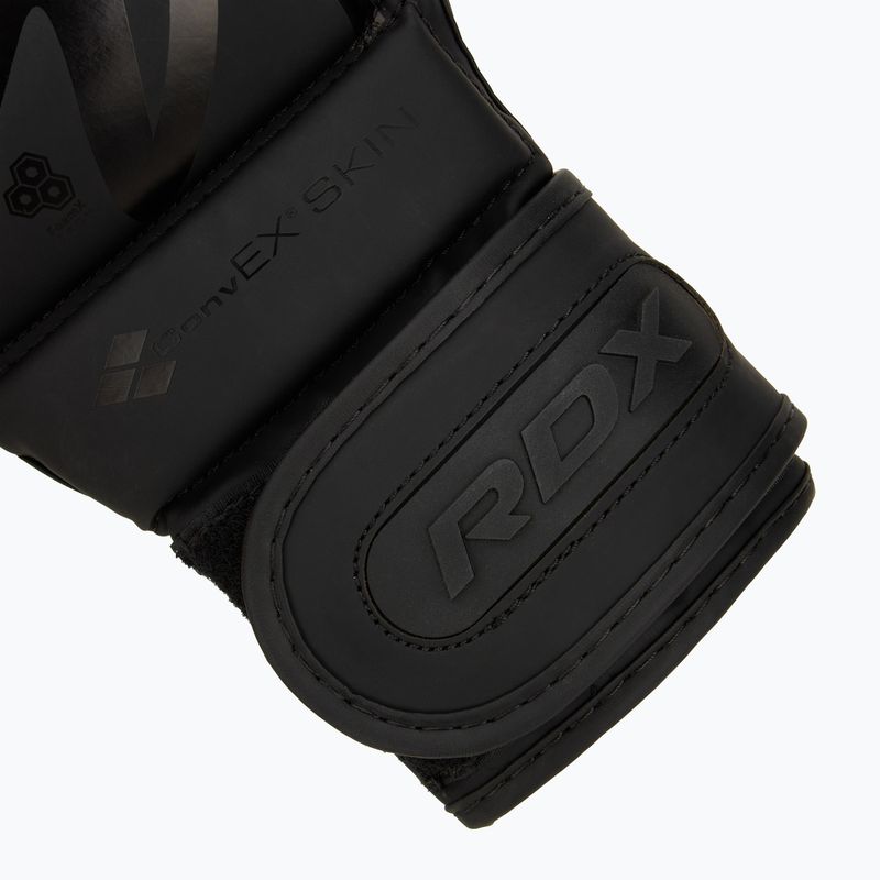 RDX T15 Noir Hybrid mattschwarze Grappling-Handschuhe 5