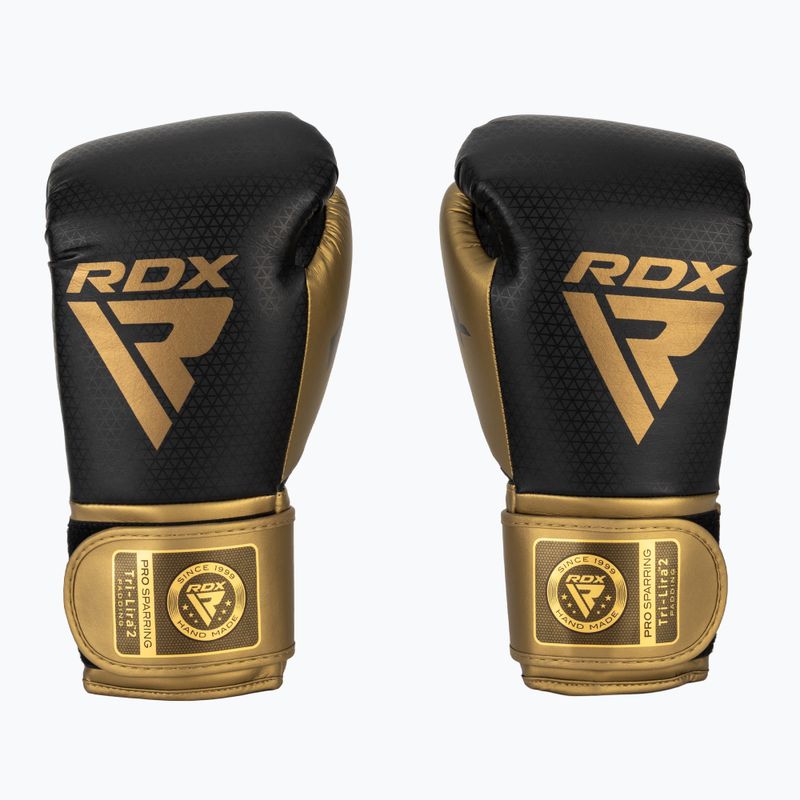 Boxhandschuhe RDX L2 Mark Pro SPaarring Boxing Hook & Loop golden 2