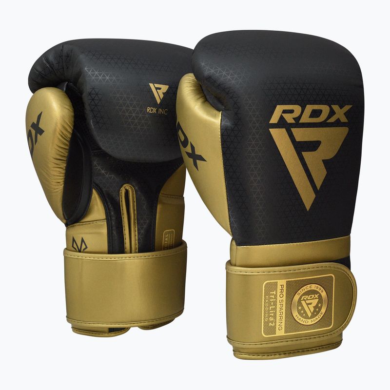 Boxhandschuhe RDX L2 Mark Pro SPaarring Boxing Hook & Loop golden 2