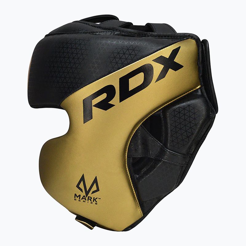 Boxhelm RDX L1 Mark Pro Cheek Boxing Training Head Guard golden 2