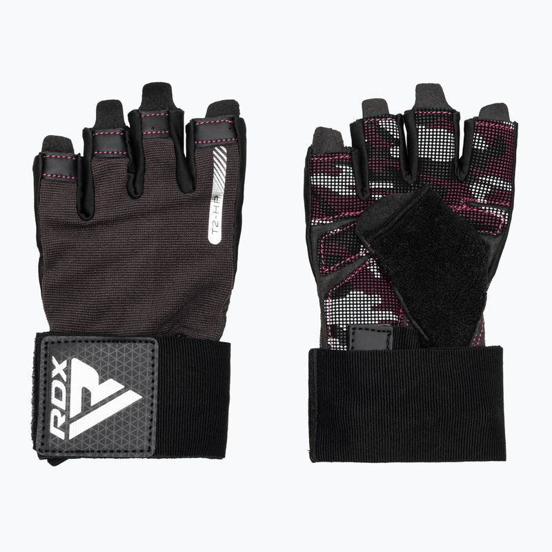 Trainings Handschuhe RDX T2 Half pink