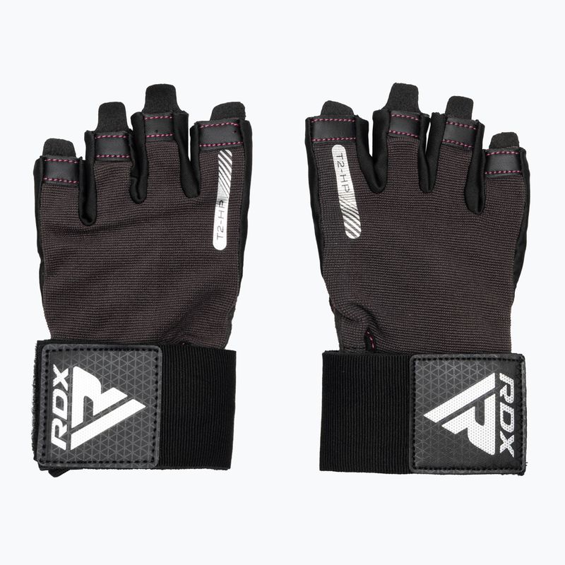 Trainings Handschuhe RDX T2 Half pink 2