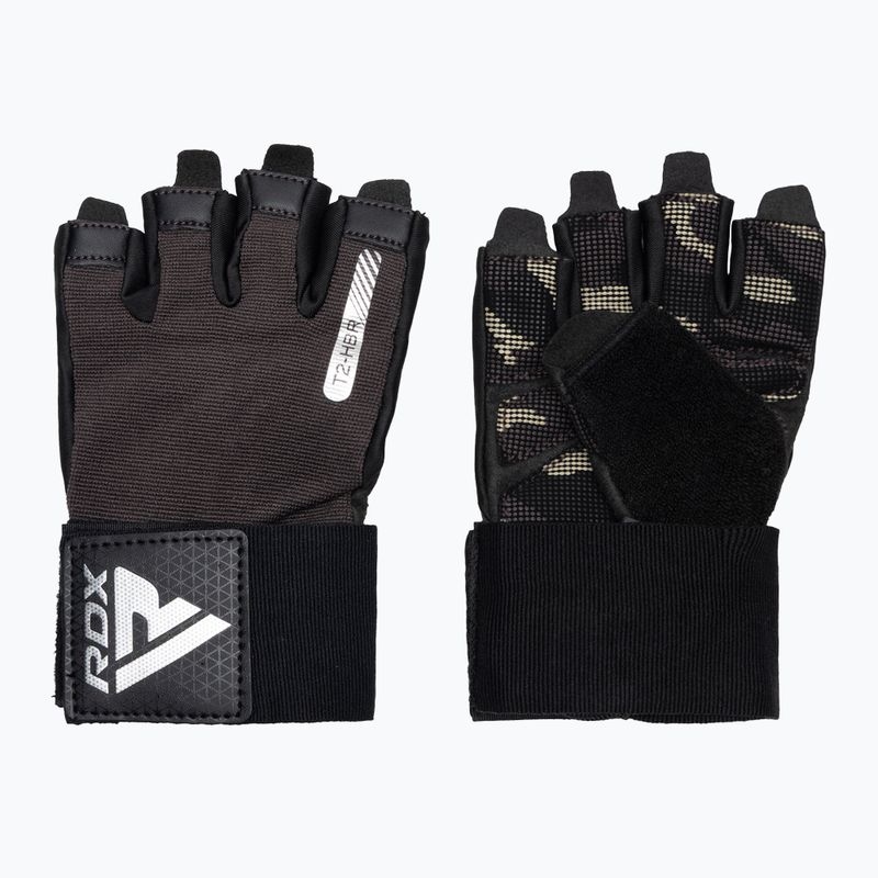 Trainings Handschuhe RDX T2 Half brown