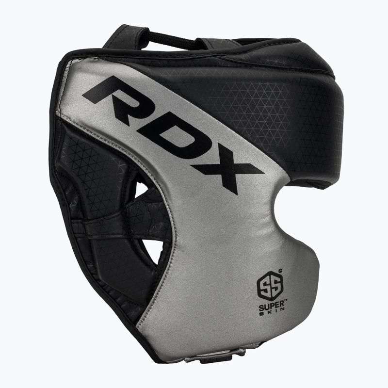 Boxhelm RDX L1 Mark Pro Cheek Boxing Training Head Guard silver 2