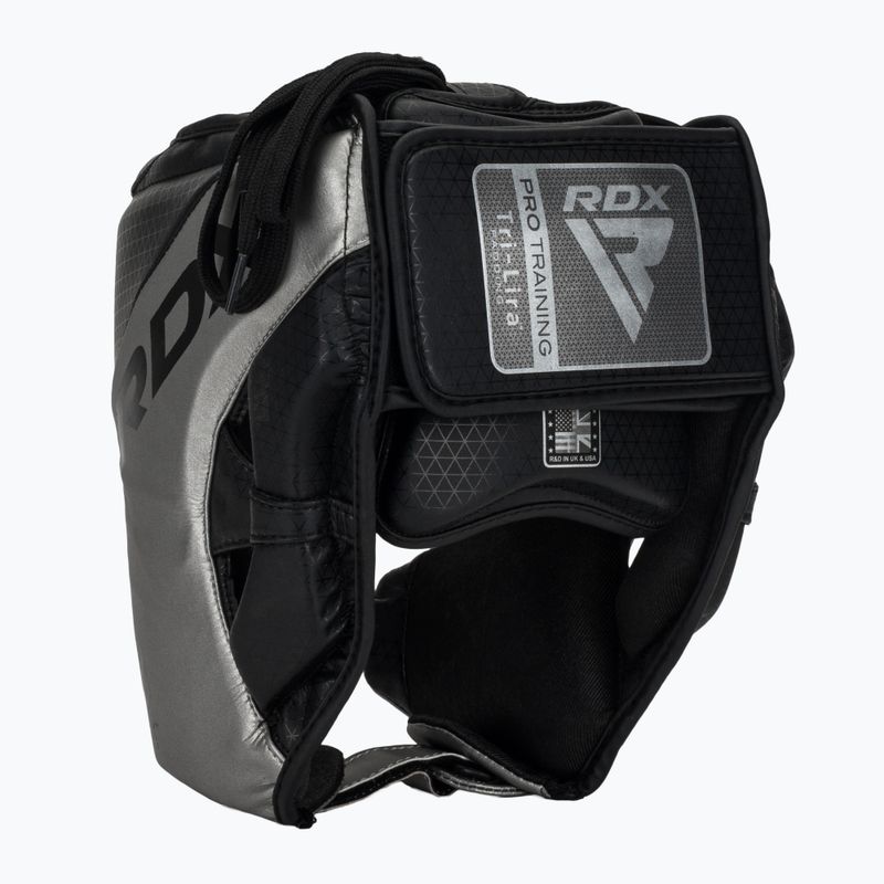 Boxhelm RDX L1 Mark Pro Cheek Boxing Training Head Guard silver 3