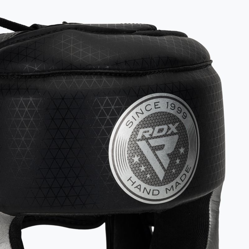 Boxhelm RDX L1 Mark Pro Cheek Boxing Training Head Guard silver 4