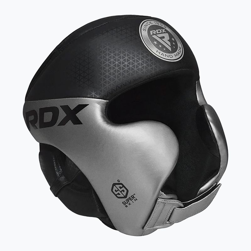 Boxhelm RDX L1 Mark Pro Cheek Boxing Training Head Guard silver 2