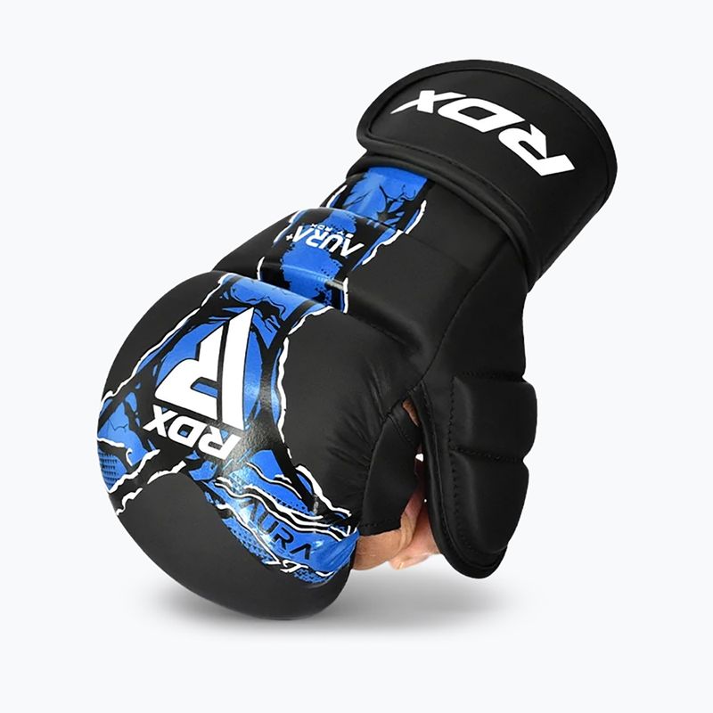MMA-Handschuhe RDX Grappling Shooter New Aura F17 black/blue 2