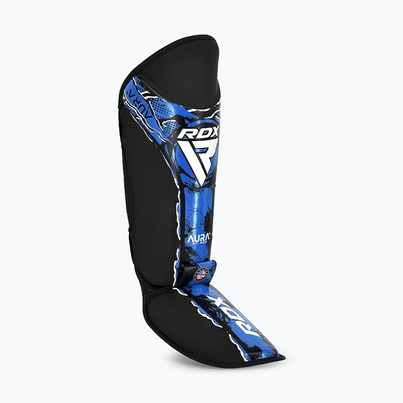 Schienbein- und Fußschützer RDX Instep New Aura F17 Shin black/blue 3