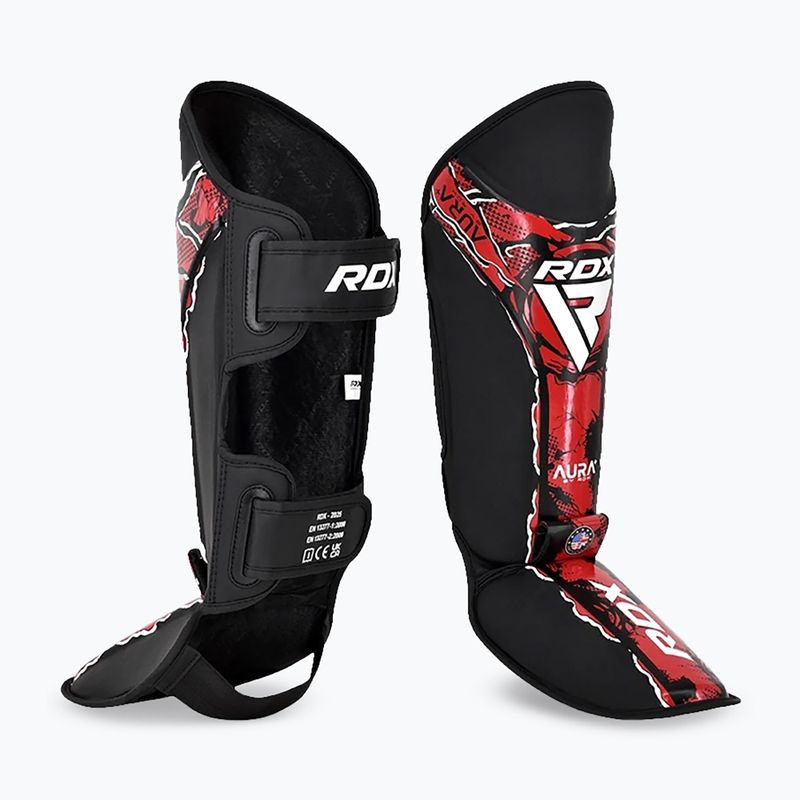 Schienbein- und Fußschützer RDX Instep New Aura F17 Shin black/red 2