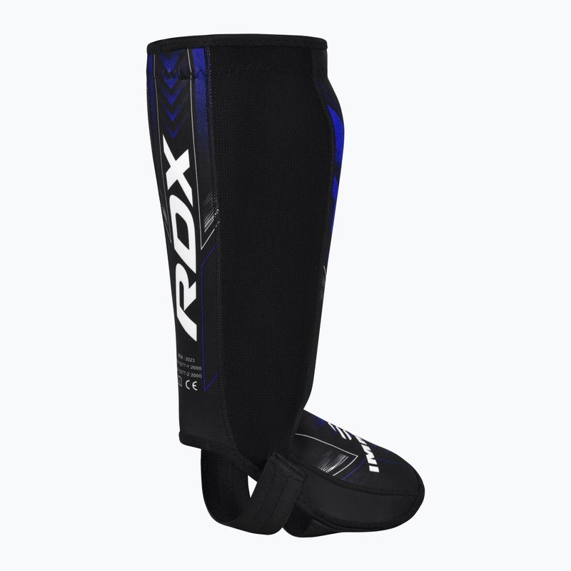 Schienbein- und Fußschützer RDX IMMAF Approved Neoprene Shin Instep SGN-IMF-1U blue 4