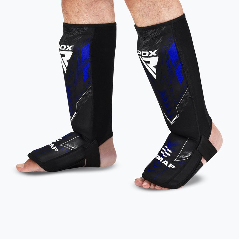 Schienbein- und Fußschützer RDX IMMAF Approved Neoprene Shin Instep SGN-IMF-1U blue 7