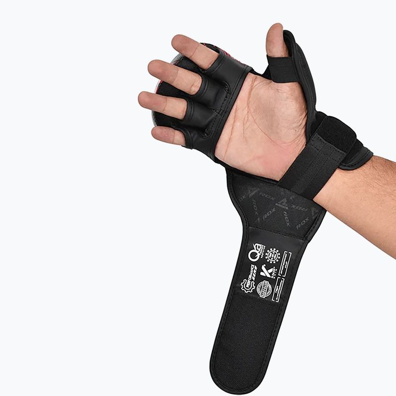 Grappling-Handschuhe RDX IMMAF Approved Shooted Grappling red 4
