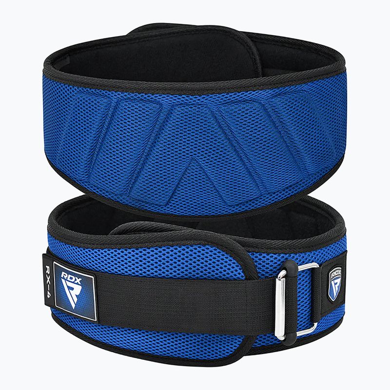 Gewichthebergürtel RDX Rx4 Weightlifting Belt blue 2