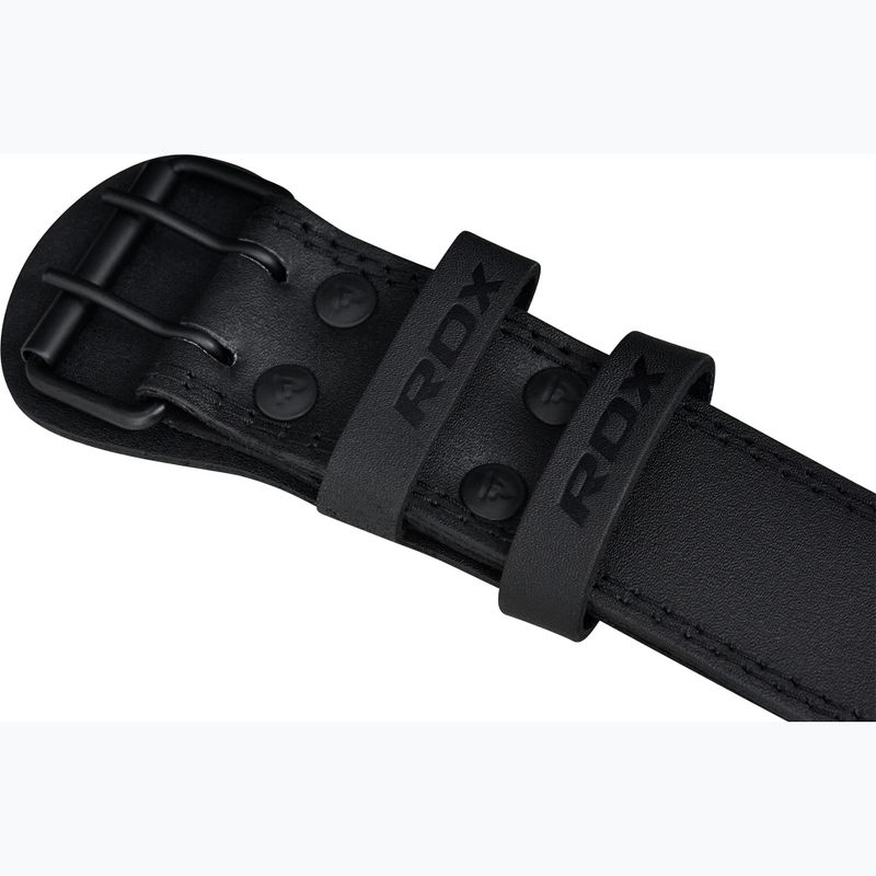 RDX Gewichthebergürtel 4" Leder schwarz 5