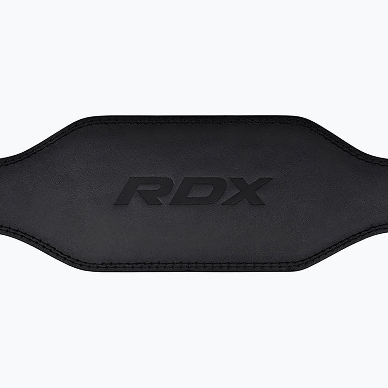 RDX Gewichthebergürtel 6" Leder schwarz 3