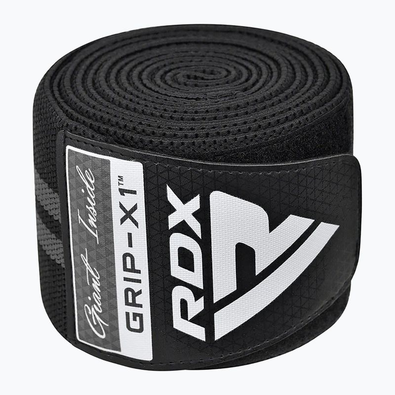 RDX KR11 Gym Knee Wrap schwarz/grau Knieschützer 3