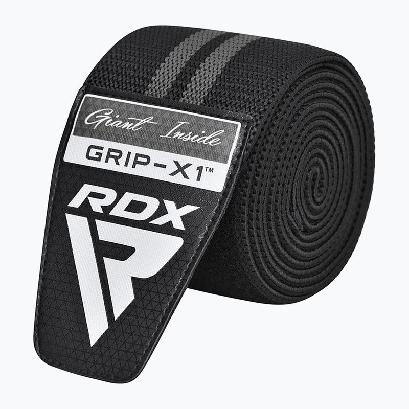 RDX KR11 Gym Knee Wrap schwarz/grau Knieschützer 4