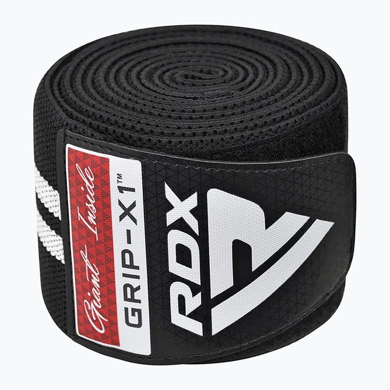 RDX KR11 Gym Knee Wrap schwarz/weiss Knieschützer 3