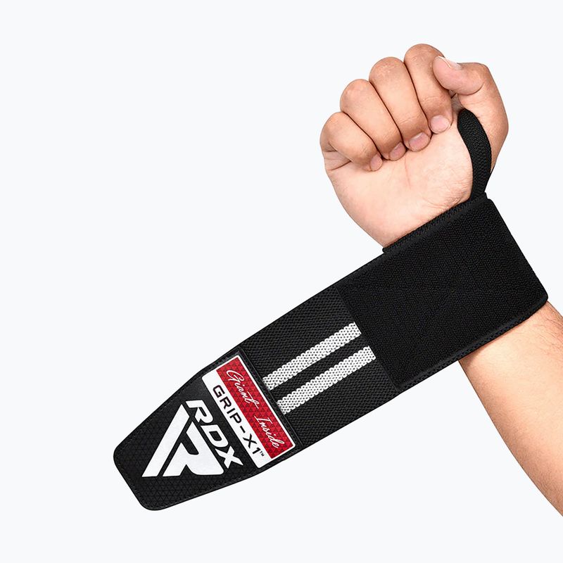 Handgelenkstütze RDX WR11 Gym Wrist Wrap schwarz/weiss 4