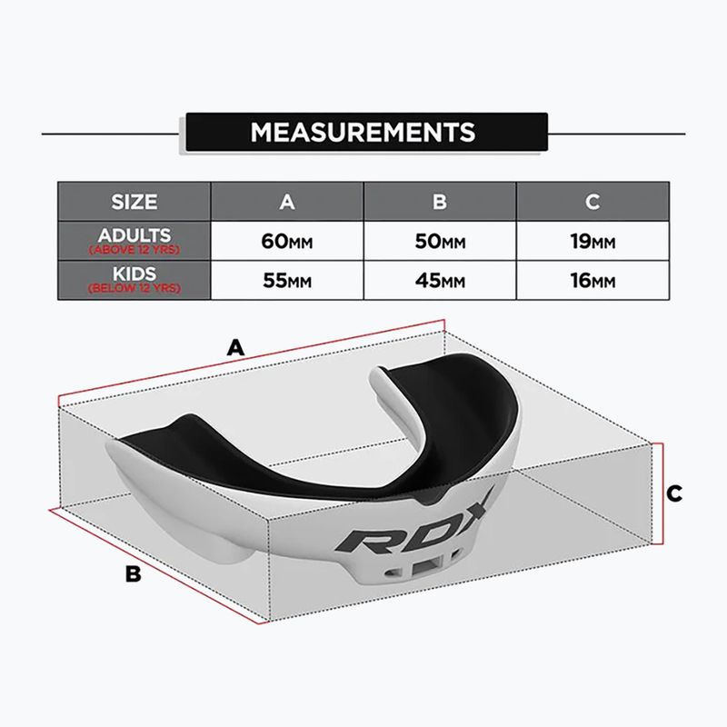 RDX-Mundschutz weiß/schwarz 5