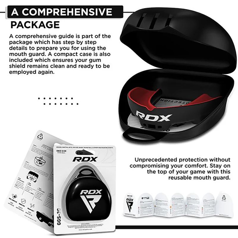 RDX-Mundschutz rot/schwarz 5