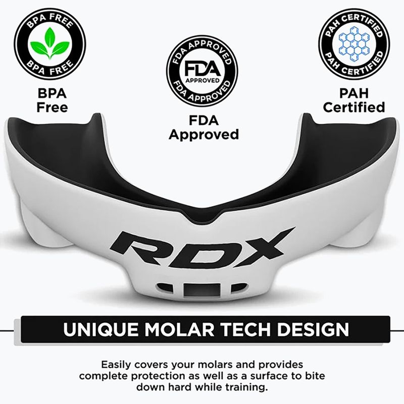 Kinder-Mundschutz RDX Mouth Junior white/black 3