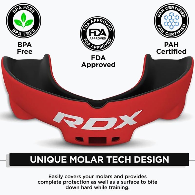 Kinder-Mundschutz RDX Mouth Junior red/black 3