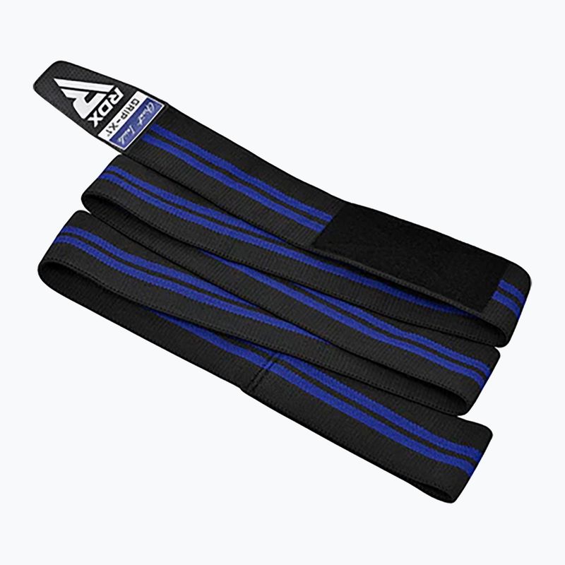 RDX KR11 Gym Knee Wrap schwarz/blaue Knieschützer 5