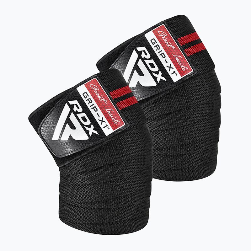 RDX KR11 Gym Knee Wrap schwarz/rot Knieschützer