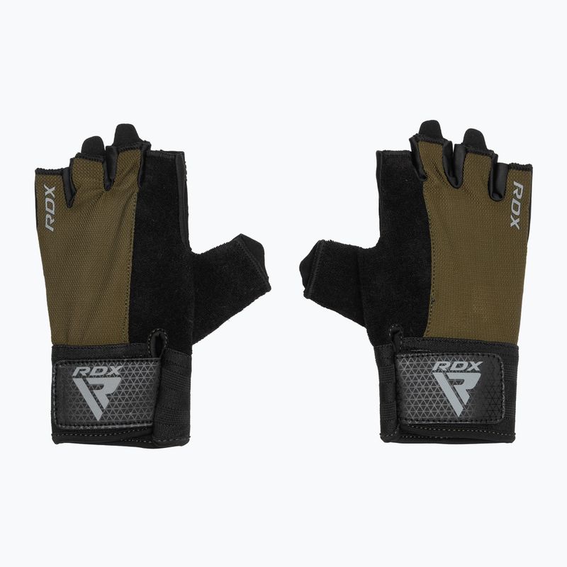 Trainings Handschuhe RDX W1H Gym Workout army green 2
