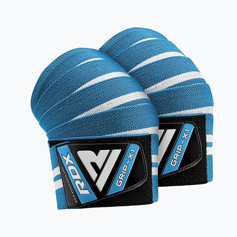 RDX Weightlifting Gym Knee Wrap blau 3