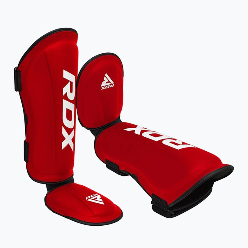 Schienbeinschoner mit Spannschutz RDX T1 Shin Instep Molded King red/white 3
