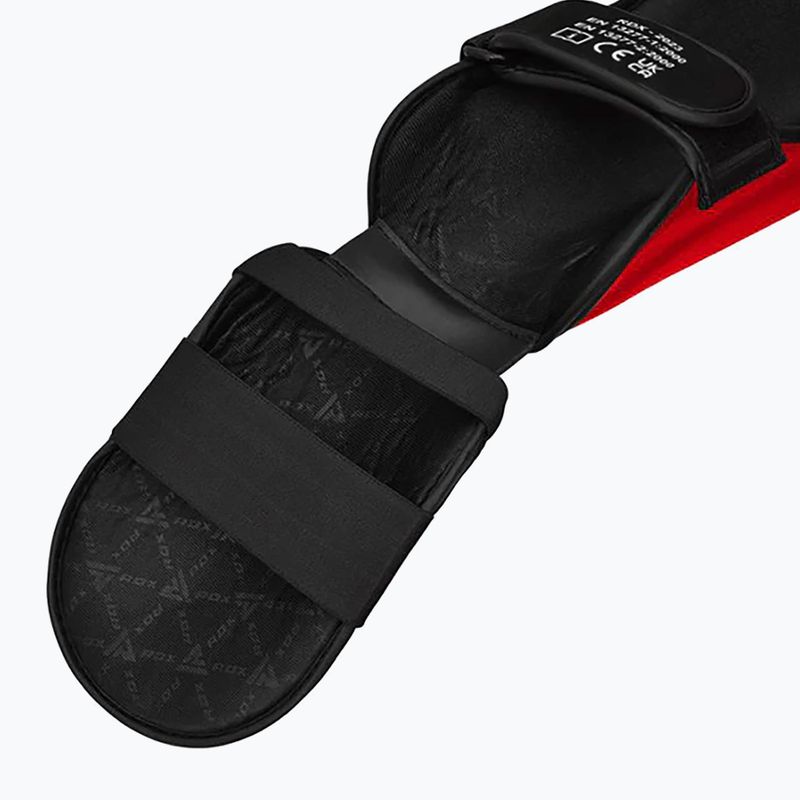 Schienbeinschoner mit Spannschutz RDX T1 Shin Instep Molded King red/white 7
