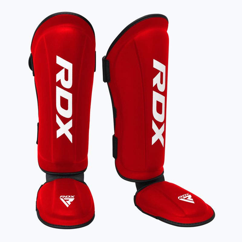 RDX T1 Shin Instep Guards Schienbein- und Fußschützer rot/weiss