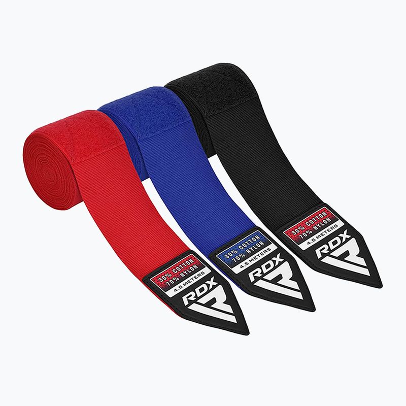 Boxbandagen RDX Hand Wraps Combine Plus rot/schwarz/blau 7