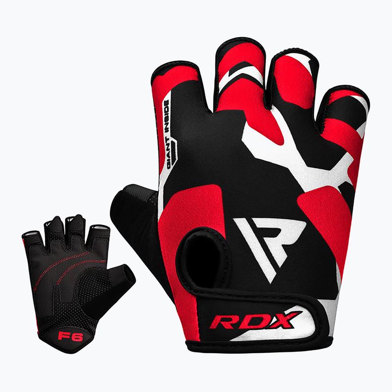 RDX Sumblimation Trainingshandschuhe F6 rot 2