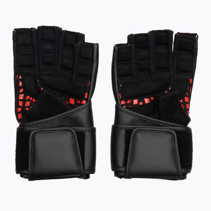 RDX L4 Finger Weightlifting Training Handschuhe Leder rot/schwarz 3